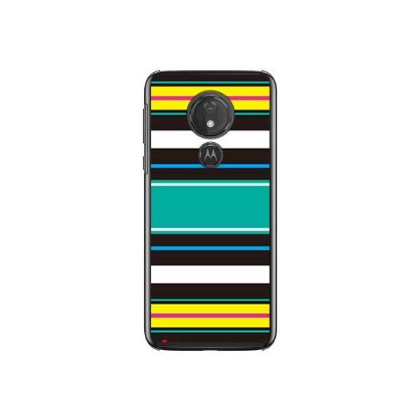 moto g7 POWER �P�[�X XT1955 Moisture Stripe �u���b�N �X�}�z�P�[�X (�󒍐��Y)