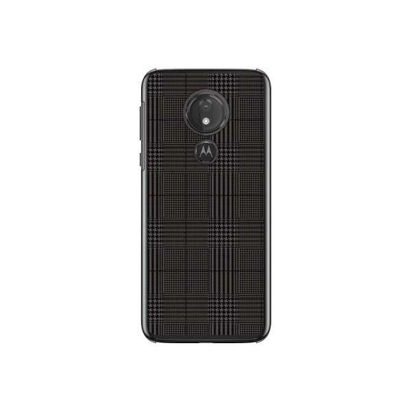moto g7 POWER �P�[�X XT1955 �O�����`�F�b�N �u���b�N×�O���[ �X�}�z�P�[�X (�󒍐��Y)