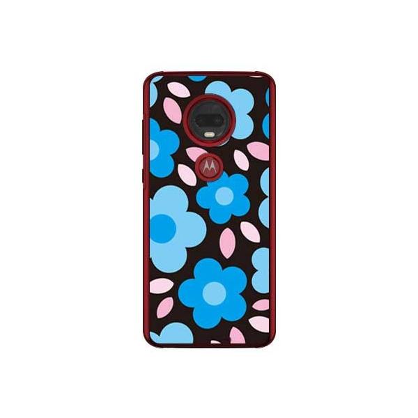 moto g7 PLUS �P�[�X XT1965 �t�����[�|�b�v �u���b�N×�u���[ �X�}�z�P�[�X (�󒍐��Y)
