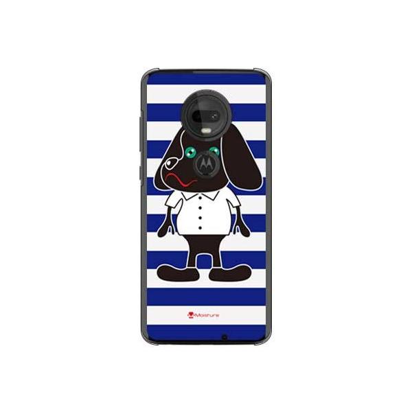 moto g7 �P�[�X XT1962 Doggy Stripe �l�C�r�[ �X�}�z�P�[�X (�󒍐��Y)