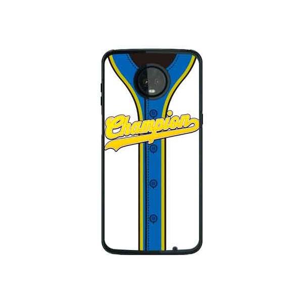 Moto Z3 Play �P�[�X XT1929 �싅���j�t�H�[�� �z���C�g×�u���[�S�[���h �X�}�z�P�[�X (�󒍐��Y)