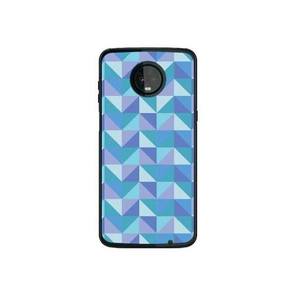 Moto Z3 Play �P�[�X XT1929 �����_���u���b�N �u���[ �X�}�z�P�[�X (�󒍐��Y)