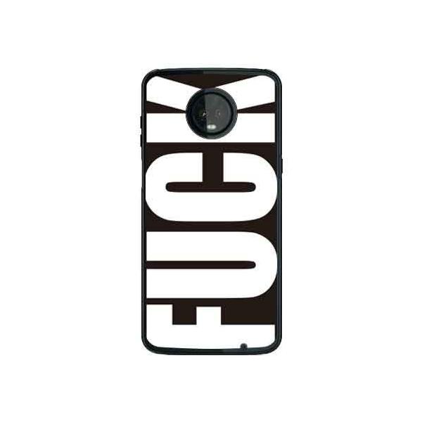 Moto Z3 Play �P�[�X XT1929 FUCK�i�t�@�b�N�j �� �u���b�N �X�}�z�P�[�X (�󒍐��Y)