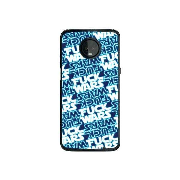 Moto Z3 Play �P�[�X XT1929 FUCKWARS �p�^�[�� �u���[ �X�}�z�P�[�X (�󒍐��Y)