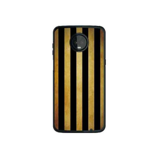 Moto Z3 Play �P�[�X XT1929 �u���b�N×�S�[���h �X�g���C�vB �X�}�z�P�[�X (�󒍐��Y)