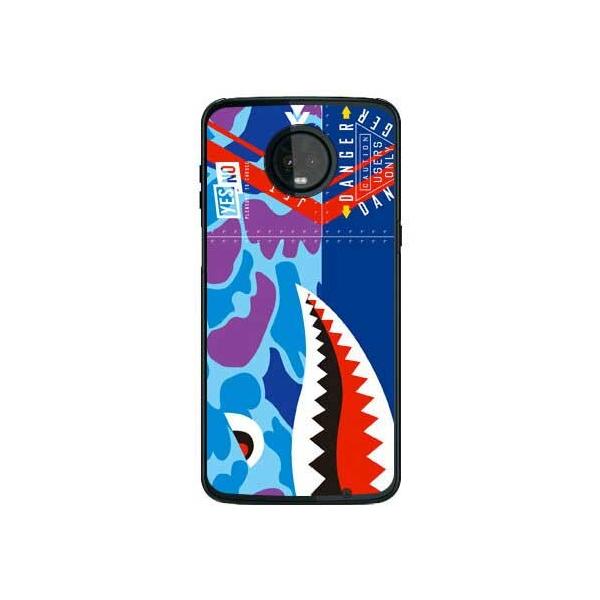 Moto Z3 Play �P�[�X XT1929 �V���[�N �n���^�[�J�� �u���[ �X�}�z�P�[�X (�󒍐��Y)