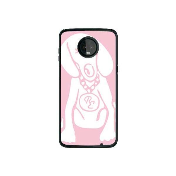 Moto Z3 Play �P�[�X XT1929 Dog �s���N×�z���C�g �X�}�z�P�[�X (�󒍐��Y)