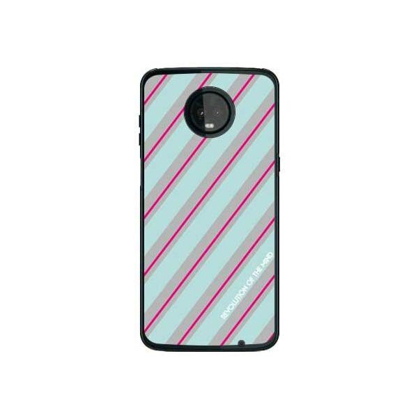 Moto Z3 Play �P�[�X XT1929 Stripe �G�������h �X�}�z�P�[�X (�󒍐��Y)