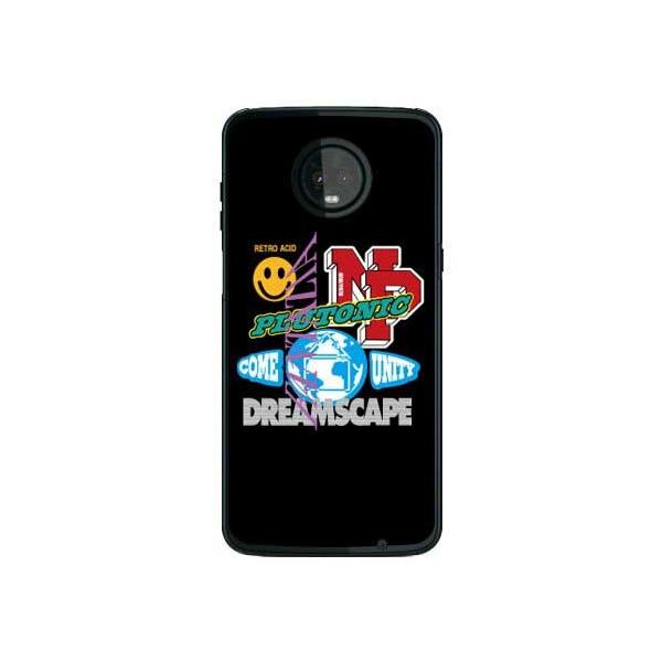 Moto Z3 Play �P�[�X XT1929 NEW/PATH STICKERS REWORK �i�u���b�N�j �X�}�z�P�[�X (�󒍐��Y)