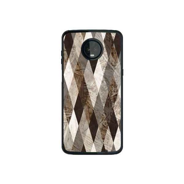 Moto Z3 Play �P�[�X XT1929 �_�C���� Woody �u���b�N�n �X�}�z�P�[�X (�󒍐��Y)