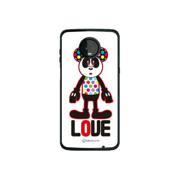 Moto Z3 Play �P�[�X XT1929 Love Panda �X�}�z�P�[�X (�󒍐��Y)