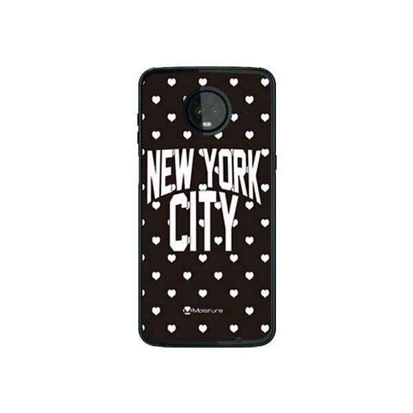 Moto Z3 Play �P�[�X XT1929 NYC �z���C�g�n�[�g�h�b�g �X�}�z�P�[�X (�󒍐��Y)