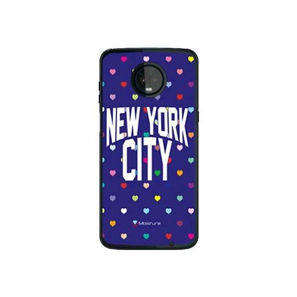 Moto Z3 Play �P�[�X XT1929 NYC �}���`�n�[�g�h�b�g�l�C�r�[ �X�}�z�P�[�X (�󒍐��Y)