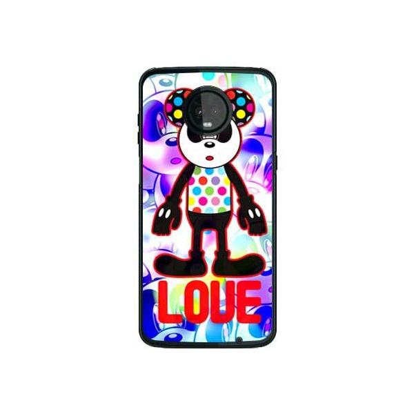 Moto Z3 Play �P�[�X XT1929 LOVE PANDA �A���V�X�g �X�}�z�P�[�X (�󒍐��Y)
