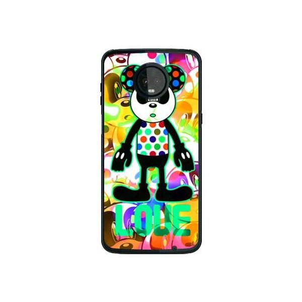 Moto Z3 Play �P�[�X XT1929 LOVE PANDA �A�N�A�}���� �X�}�z�P�[�X (�󒍐��Y)
