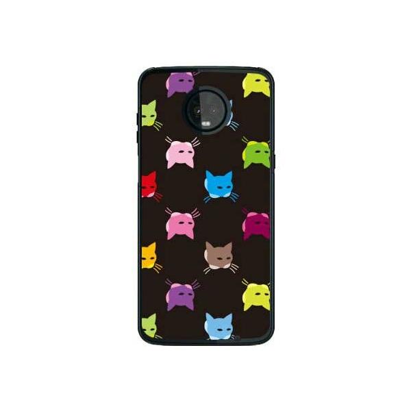 Moto Z3 Play �P�[�X XT1929 SINDEE Cat-World �i�u���b�N�j �X�}�z�P�[�X (�󒍐��Y)