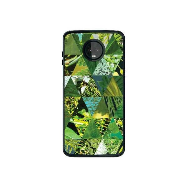 Moto Z3 Play �P�[�X XT1929 �O���[���e�N�X�`�� �g���C�A���O�� �X�}�z�P�[�X (�󒍐��Y)