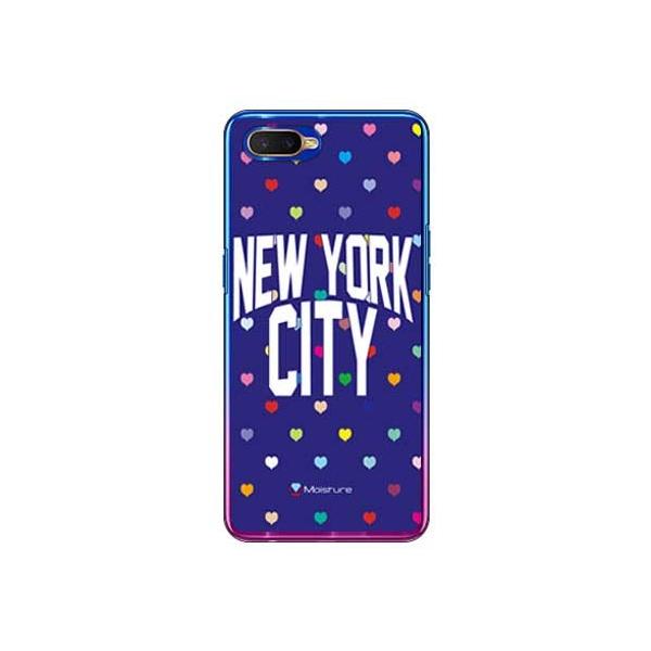 OPPO R17 Neo �P�[�X NYC �}���`�n�[�g�h�b�g�l�C�r�[ �X�}�z�P�[�X (�󒍐��Y)