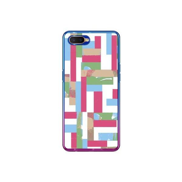 OPPO R17 Neo �P�[�X �J���[ �o�[ ���U�C�N �X�}�z�P�[�X (�󒍐��Y)