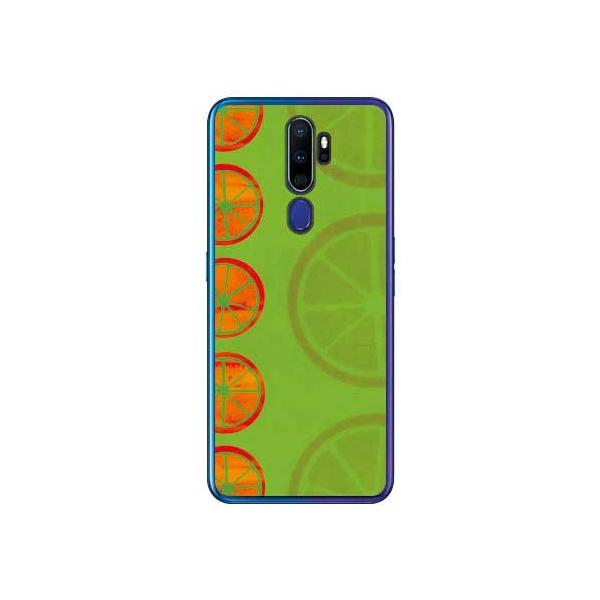 OPPO A5 2020 �P�[�X �I�����W�t���[�c �O���[�� �X�}�z�P�[�X (�󒍐��Y)