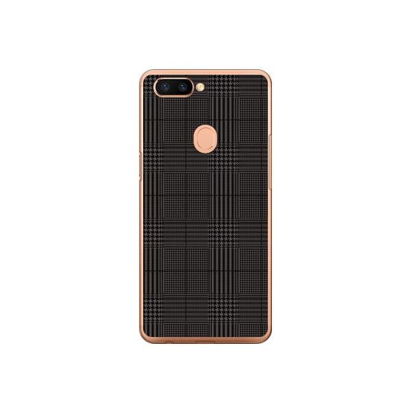 OPPO R11s �P�[�X �O�����`�F�b�N �u���b�N×�O���[ �X�}�z�P�[�X (�󒍐��Y)
