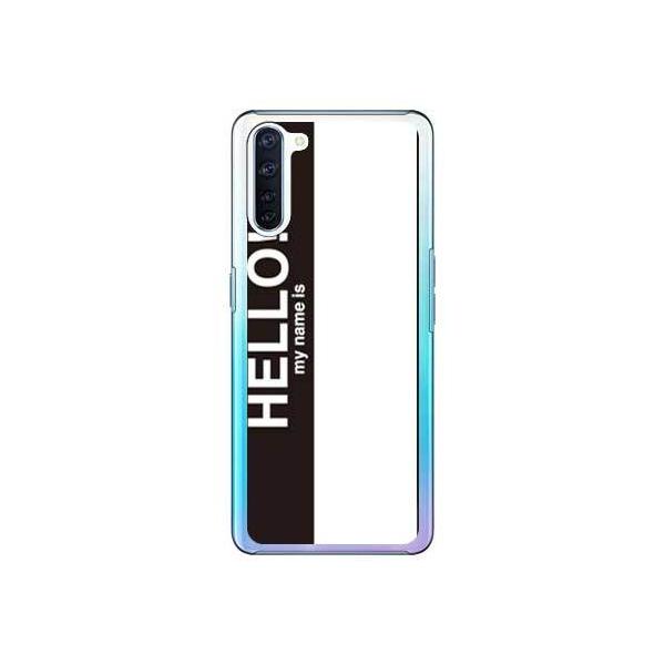 OPPO Reno3 A Hello my name is �u���b�N �X�}�z�P�[�X (�󒍐��Y)