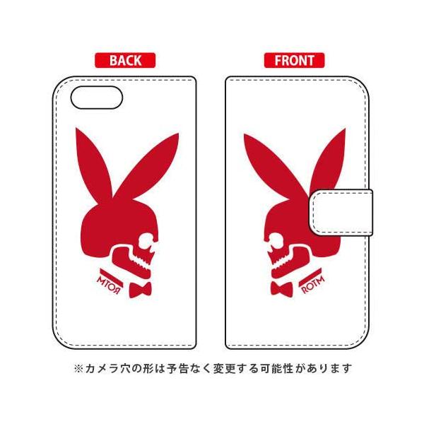 OPPO Reno A �P�[�X �蒠 Bunny bone ���b�h �X�}�z�P�[�X (�󒍐��Y)