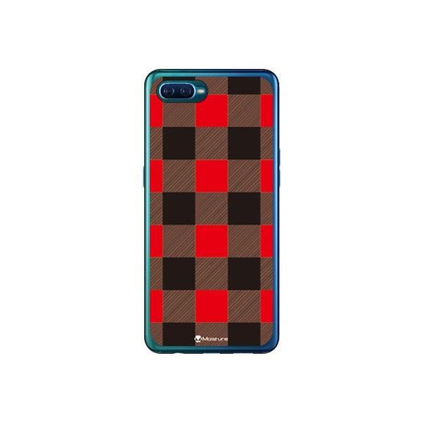 OPPO Reno A �P�[�X Buffalo check ���b�h �X�}�z�P�[�X (�󒍐��Y)