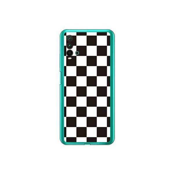 Redmi 9T �`�F�b�J�[�t���b�O �u���b�N×�z���C�g �X�}�z�P�[�X (�󒍐��Y)