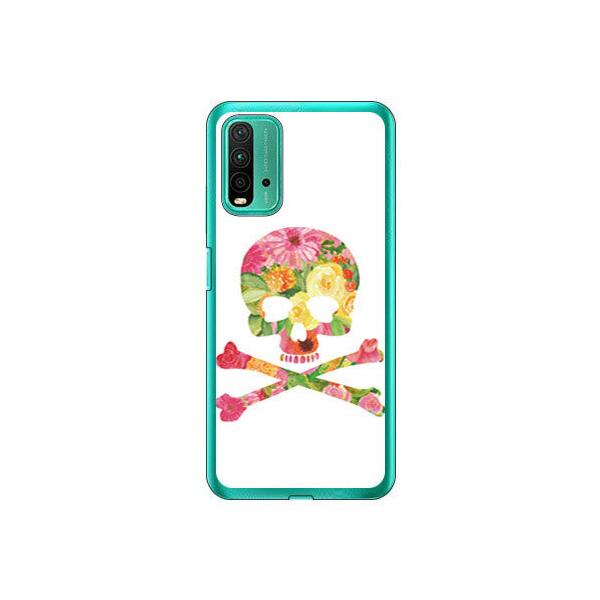 Redmi 9T Flower skull �z���C�g �X�}�z�P�[�X (�󒍐��Y)