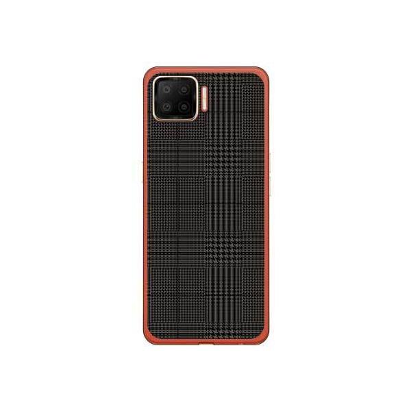 OPPO A73 CPH2099 �O�����`�F�b�N �u���b�N×�O���[ �X�}�z�P�[�X (�󒍐��Y)