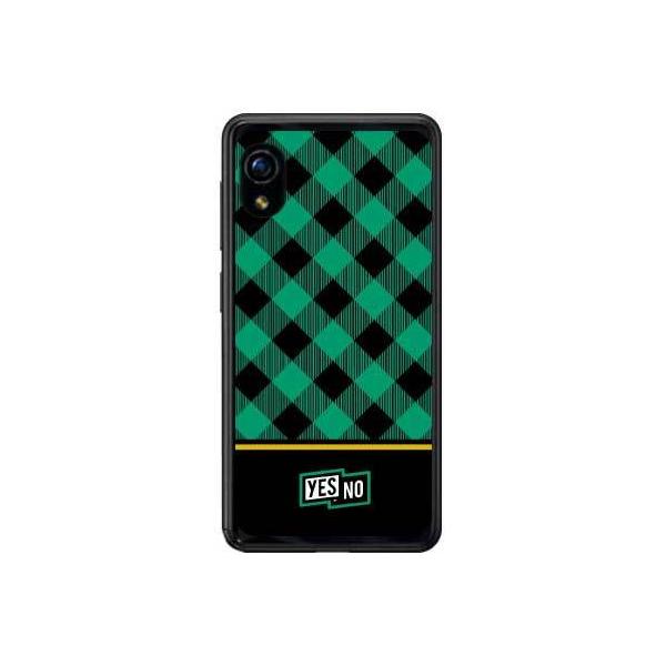Rakuten Mini C330 �u���b�N�`�F�b�N �O���[�� �X�}�z�P�[�X (�󒍐��Y)