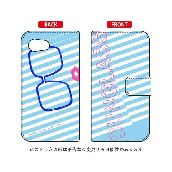 AQUOS R compact 701SH�ESHV41 �蒠 �r�c�n��Sunglass �u���[ �X�}�z�P�[�X (�󒍐��Y)