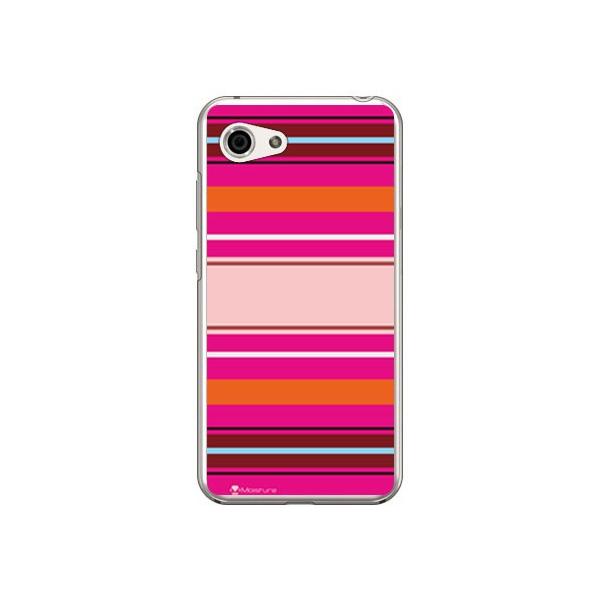 AQUOS R compact 701SH�ESHV41 Moisture Stripe �s���N �X�}�z�P�[�X (�󒍐��Y)