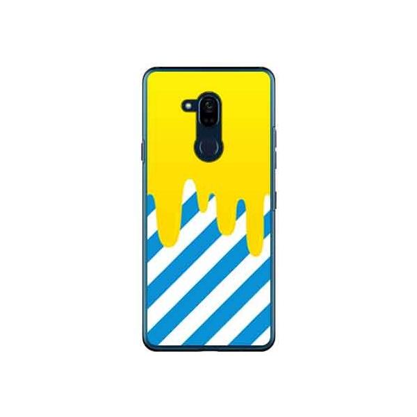 Android One X5 �P�[�X DRIP �C�G���[/�u���[ �X�}�z�P�[�X (�󒍐��Y)