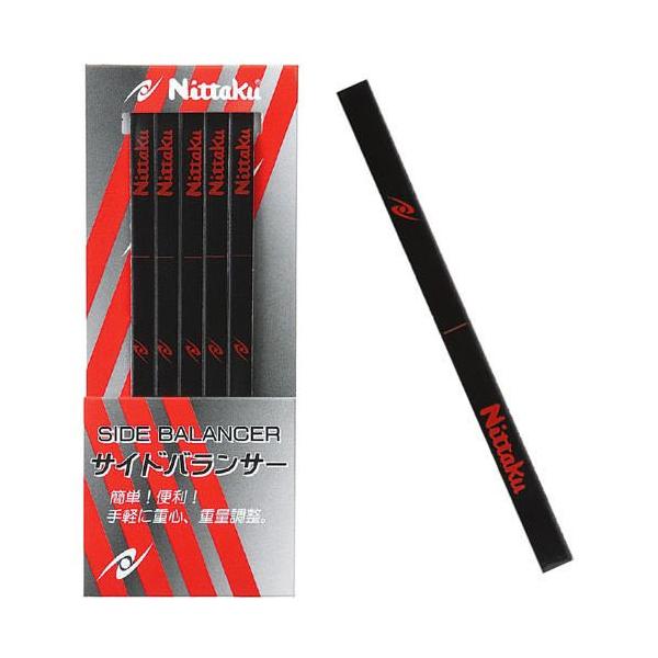 ラケットをもう少しだけ重くしたい！上からガードテープで覆わなくても使用できます。カテゴリ：ラケット用メンテナンスタイプ：粘着テープ一体型素材・材質：すずサイズ：長さ76×幅5mm重量 : 1本=1g容量：5本入り＝1組　原産国：日本