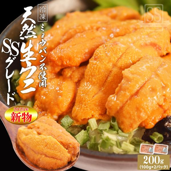うに 天然 生 ウニ 特選品 SSグレード 200g（100g×2