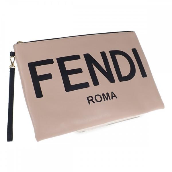 FENDI 【中古】フェンディ フラットポーチ ラージ 8N0178 AEHR ポーチ  