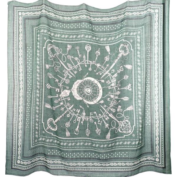 7月10日までお値下げします！美品☆エルメス☆カシミアシルク大判ショール セレブが