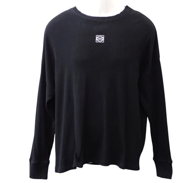 ロエベ　長袖シャツ　ロンT ブラック LOEWE（ロエベ） ロングスリーブTシャツ M H526Y22XAY 長袖 コットン