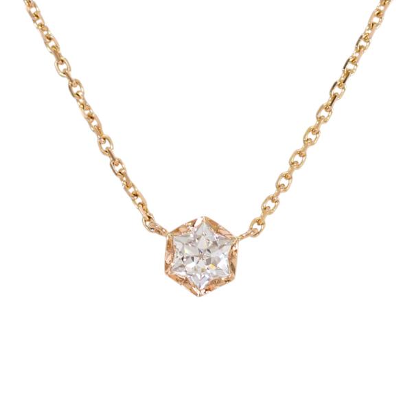 ショーメ Chaumet ビー ドゥ ショーメ ペンダント 085243 ネックレス 保存箱付属 K18ピンクゴールド ダイヤ レディース【中古】【Aランク】