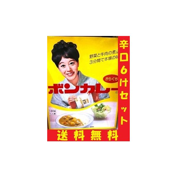 沖縄限定パッケージボンカレー辛口６ヶセット　沖縄料理、沖縄土産