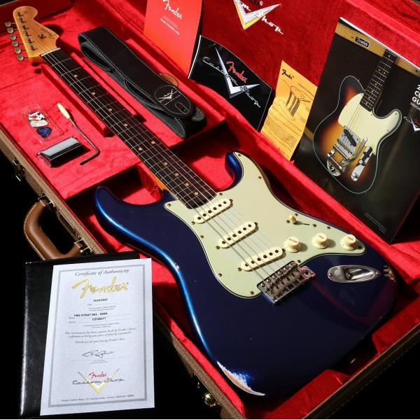 2025 Collection Time Machine Series 1962 Stratocaster Relic Aged Baltic Blue