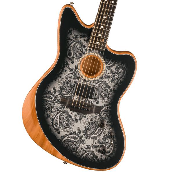 Limited Edition American Acoustasonic Jazzmaster Black Paisley
