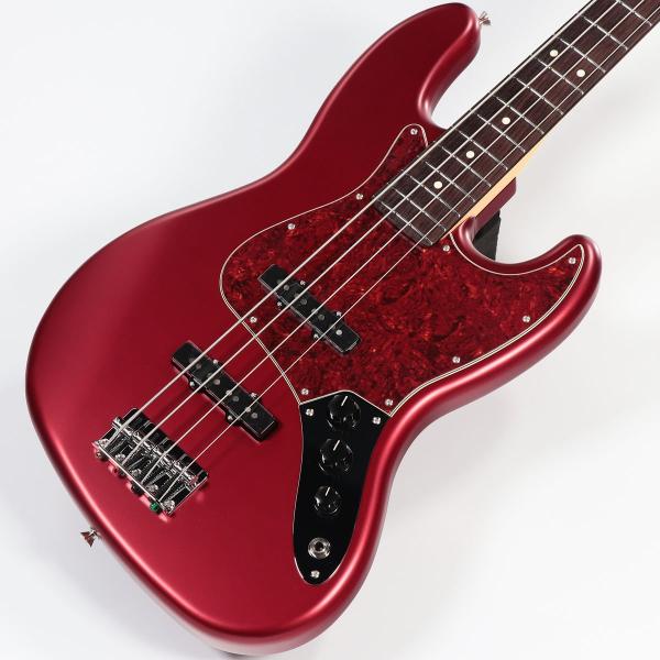 FSR Collection Hybrid II Jazz Bass Satin Candy Apple Red with Matching Head