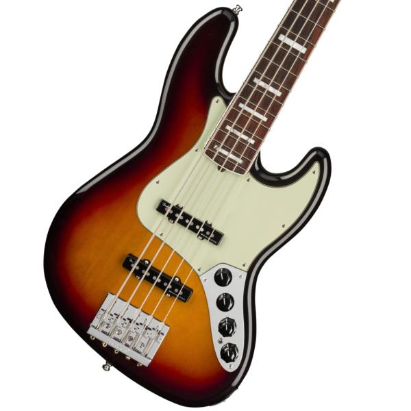 American Ultra Jazz Bass V Rosewood Fingerboard Ultraburst