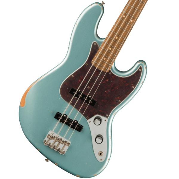 60th Anniversary Road Worn Jazz Bass Pau Ferro Firemist Silver