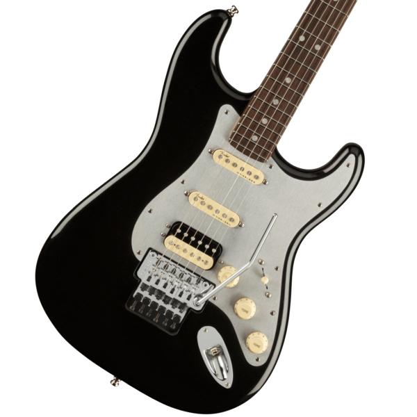 American Ultra Luxe Stratocaster Floyd Rose HSS Rosewood Fingerboard Mystic Black