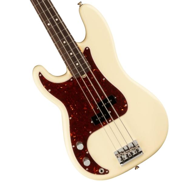 American Professional II Precision Bass Left-Hand Rosewood Fingerboard Olympic White