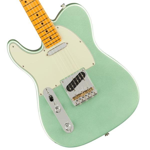 American Professional II Telecaster Left-Hand Maple Fingerboard Mystic Surf Green